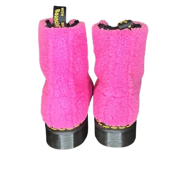 Dr. Marten’s Women’s 1460 Pascal Faux Fur 8 Eye Boots - Picture 5 of 10